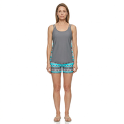 Tankinis avec Motif Géométrique et Décolleté en V