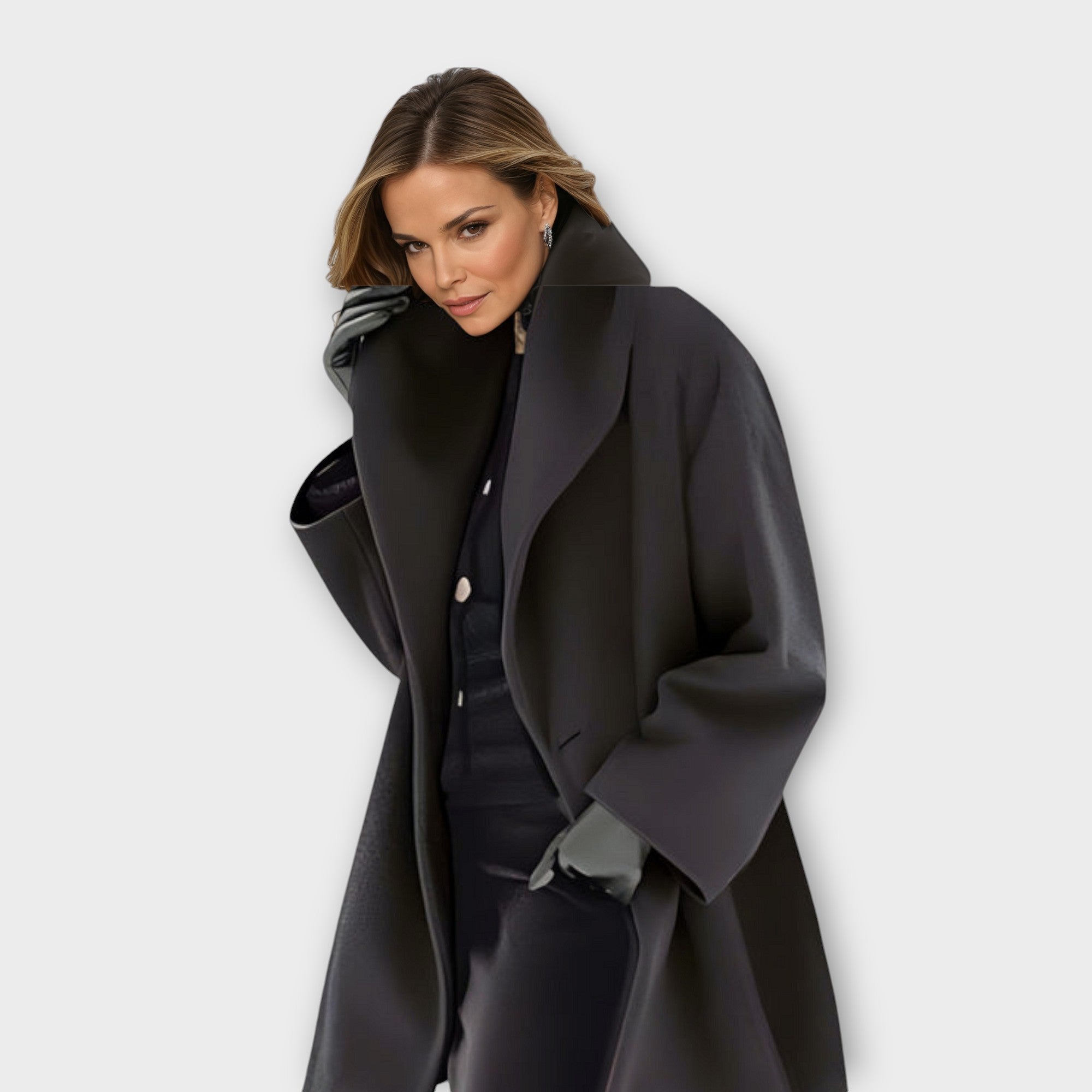 Huber - Manteau en Laine Coupe-Vent Premium