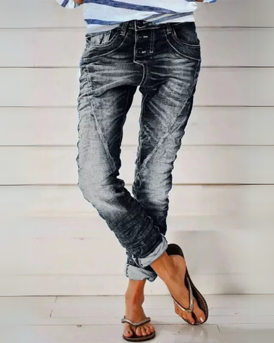 Charlotte™ Pantalon Slim Fit Stretch