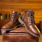 Brody | Bottes à lacets en cuir synthétique résistant