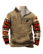 Pull vintage avec fermeture éclair
