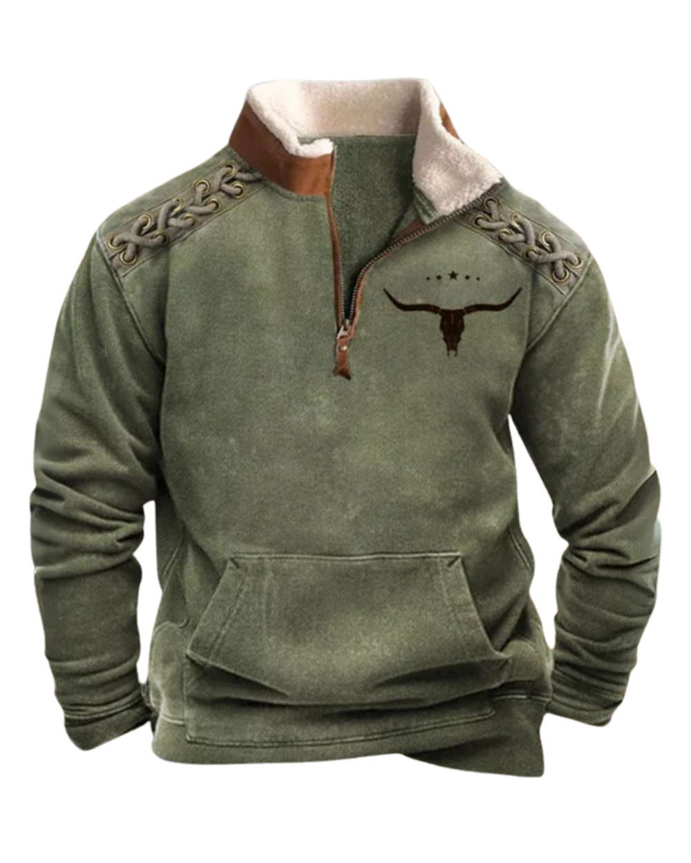 Pull Vintage avec Fermeture Éclair