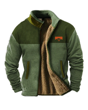 Veste Vintage avec Fermeture Éclair