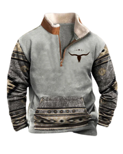 Pull Vintage avec Fermeture Éclair