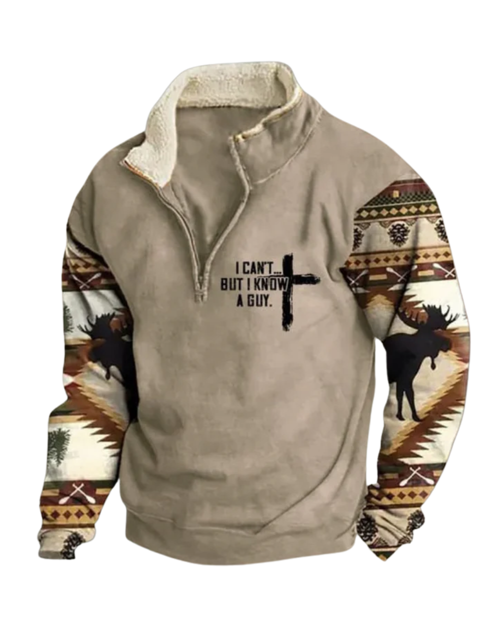 Pull Vintage avec Fermeture Éclair