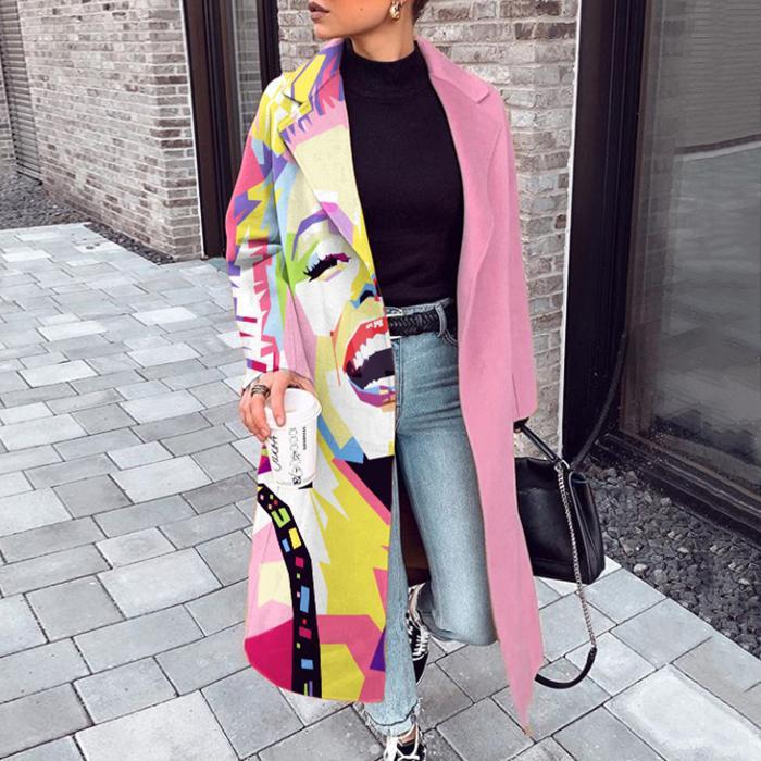 Manteau en laine pour femme intemporel avec col revers et fermeture à boutons | Idéal pour l'automne/hiver